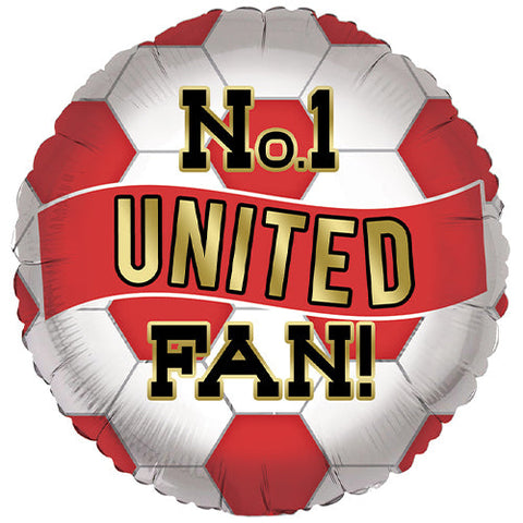 No.1 United Fan Football Foil Balloon (18")