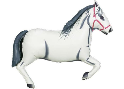 White Horse Supershape Foil Balloon (43")