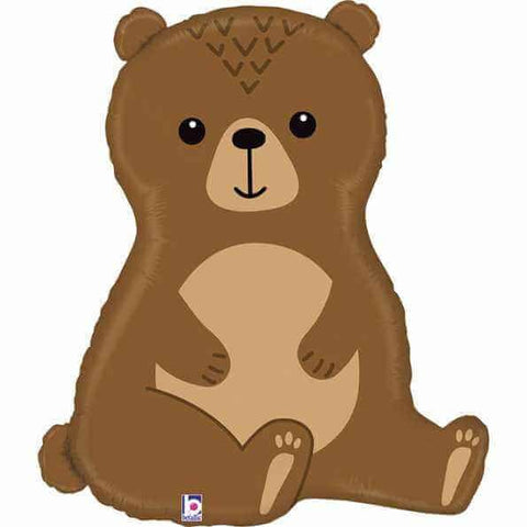 Woodland Bear Supershape Foil Balloon (34")